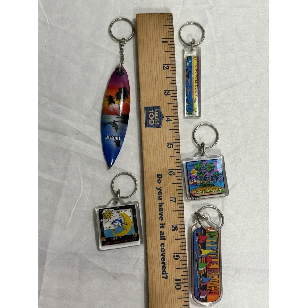 Lot Of 5 Myrtle Beach South‎ Carolina Keychains